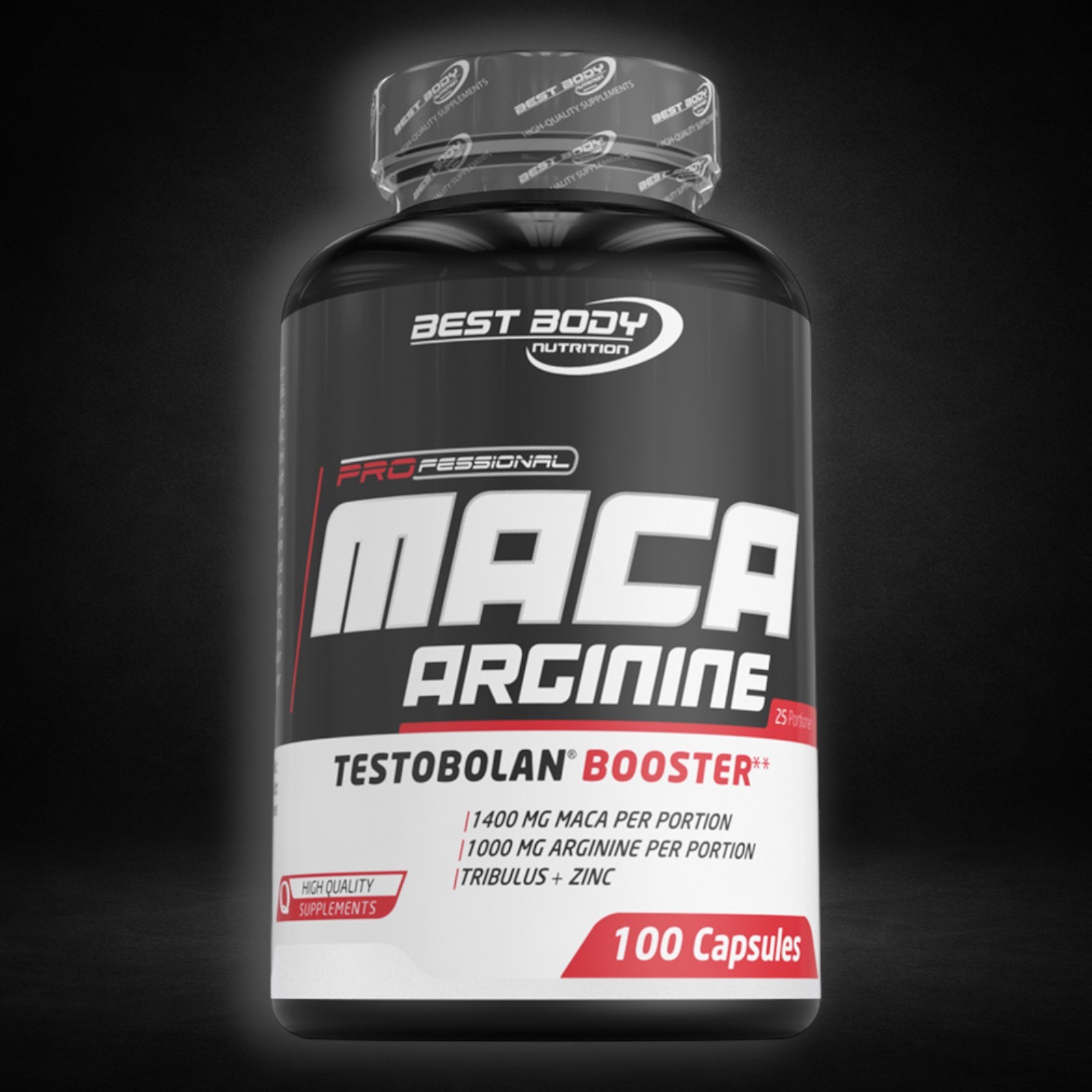 Best Body Nutrition Professional Maca Arginine Testobolan Booster 100 Kapseln