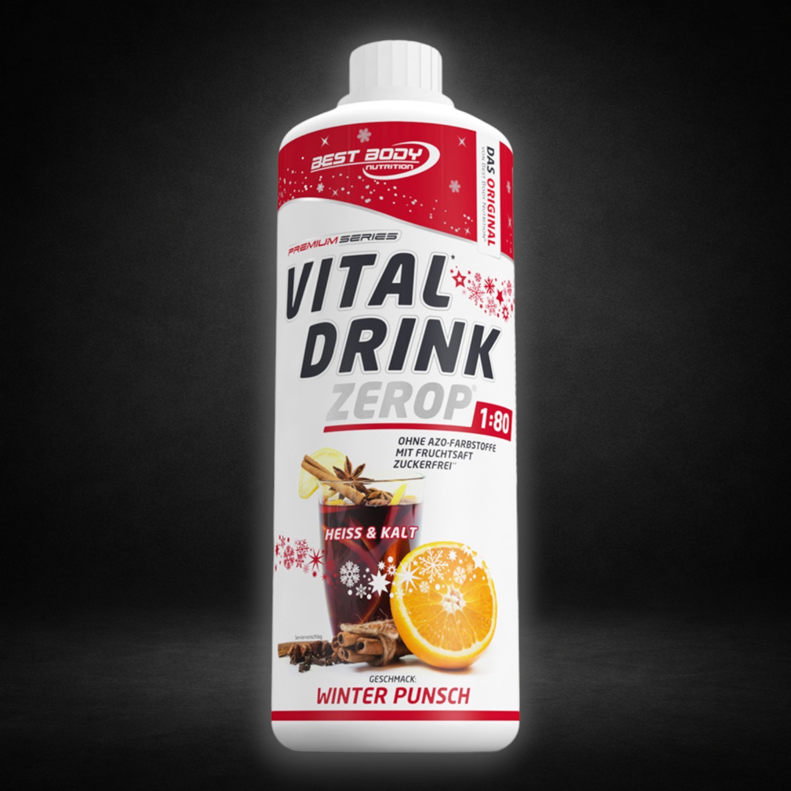 Best Body Nutrition Mineraldrink Vital Drink Getränkekonzentrat 1:80 Winter Punsch 1000 ml