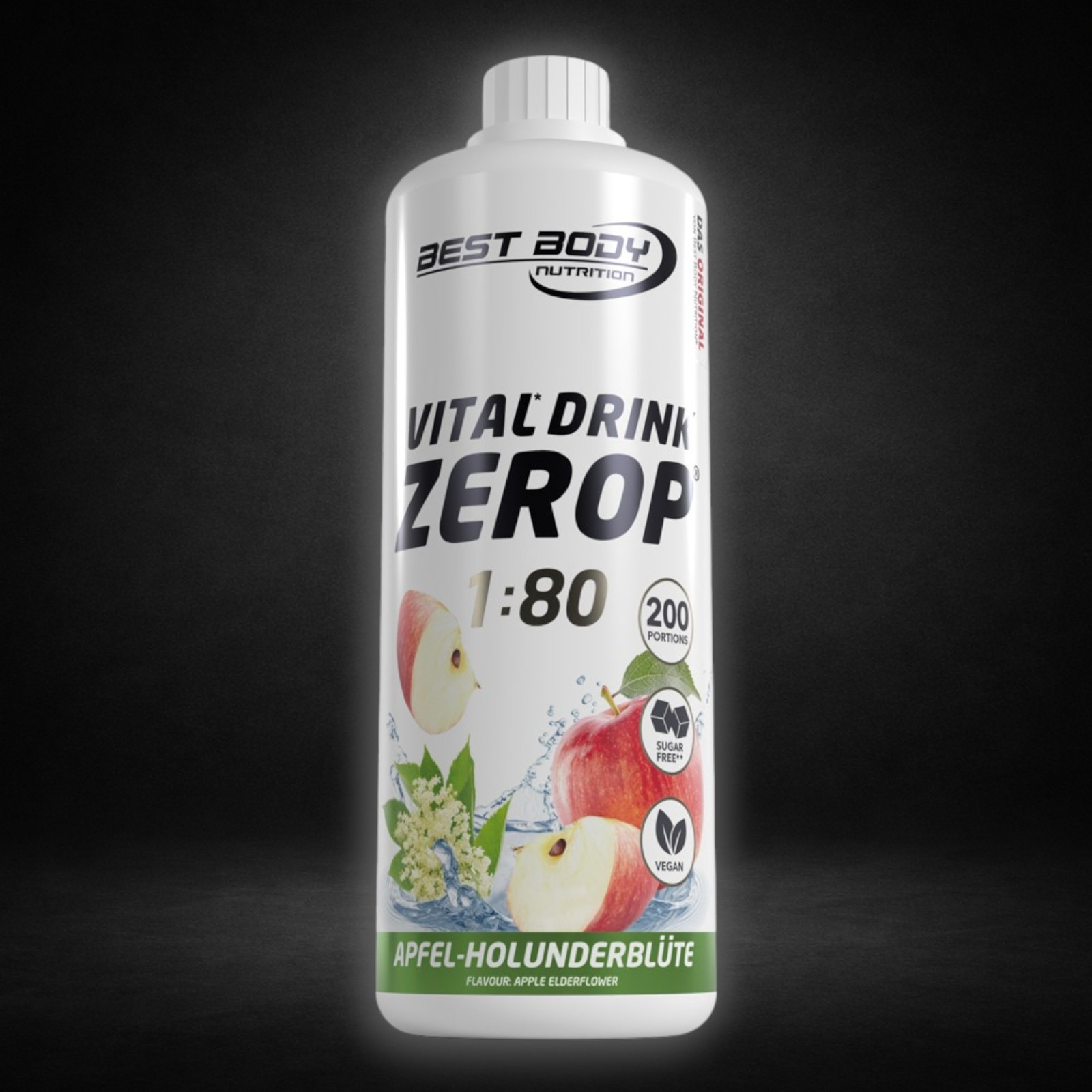 Best Body Nutrition Vital Drink Getränkekonzentrat 1:80 Apfel Holunderblüte 1000 ml