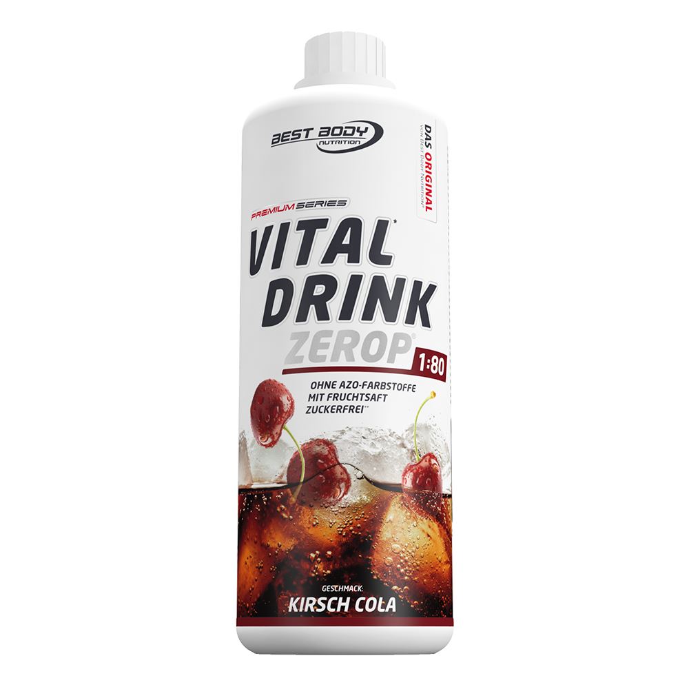 Best Body Nutrition Vital Drink Getränkekonzentrat 1:80 Kirsch Cola ...