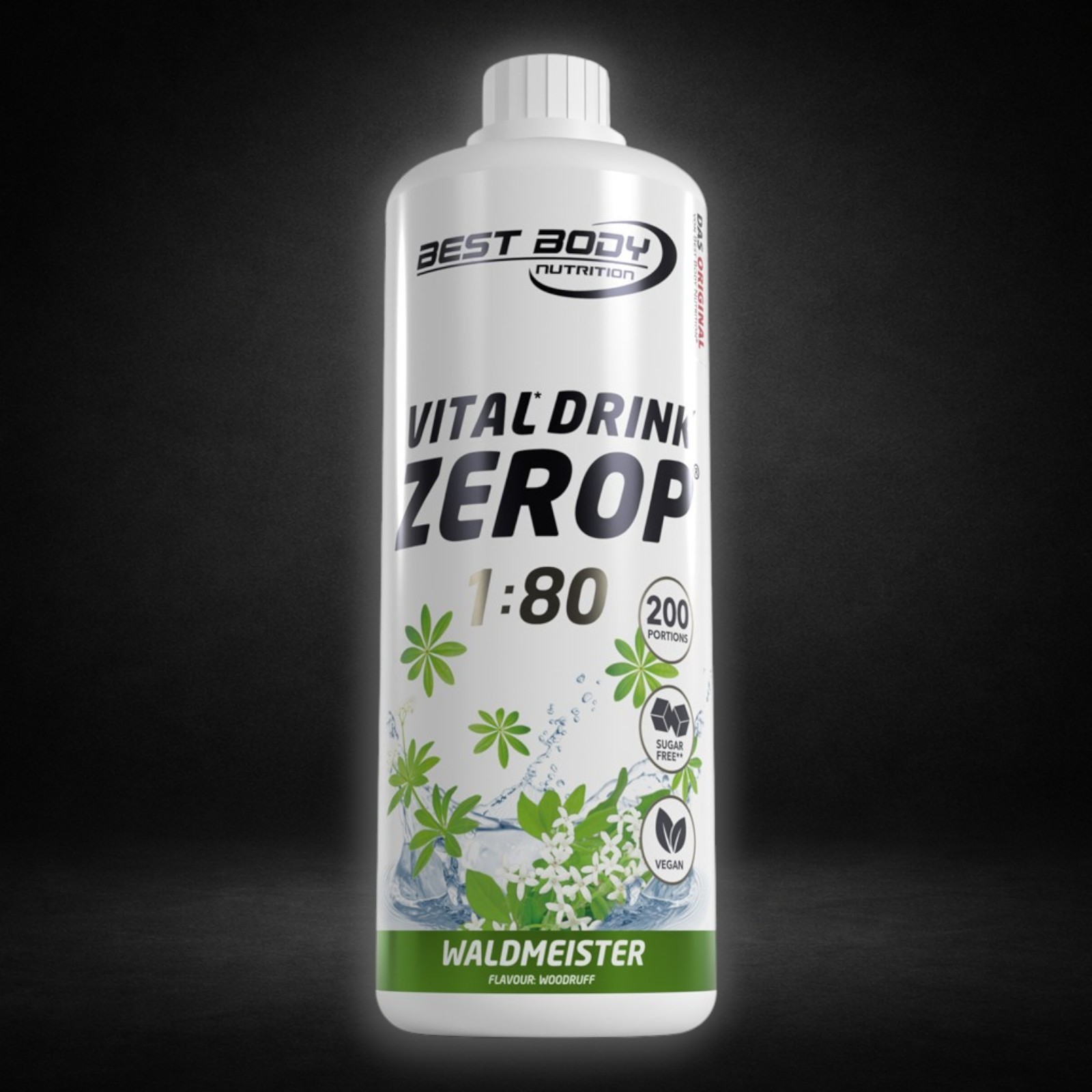 Best Body Nutrition Vital Drink Getränkekonzentrat 1:80 Waldmeister 1000 ml