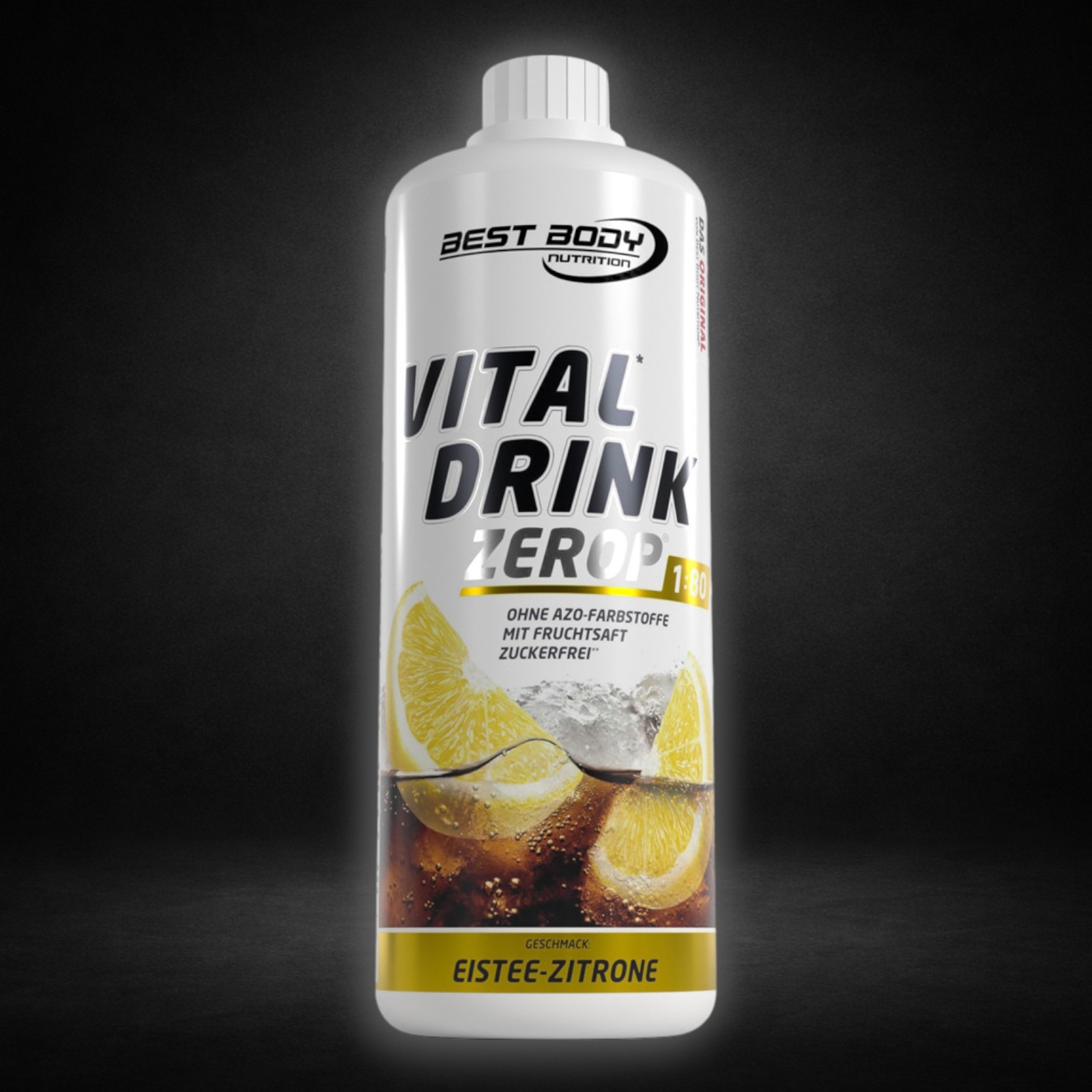Best Body Nutrition Vital Drink Getränkekonzentrat 1:80 Eistee Zitrone 1000 ml