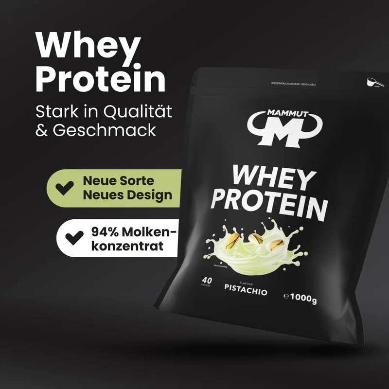 Mammut Whey Protein 1000g Pistazie